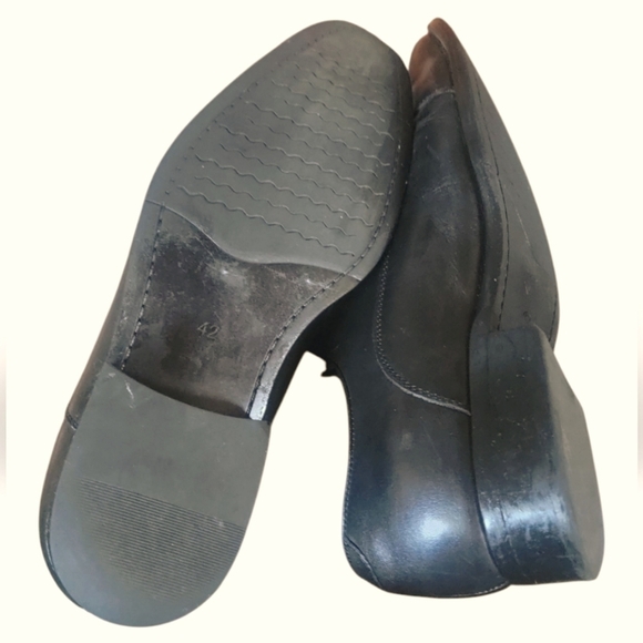 Desai Men's Classic Black Leather Handmade Dress Cap Toes Oxford Shoes Sz 42 - Picture 5 of 10